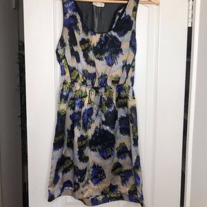 Multicolored Mini TankTop Dress with Fitted Waist